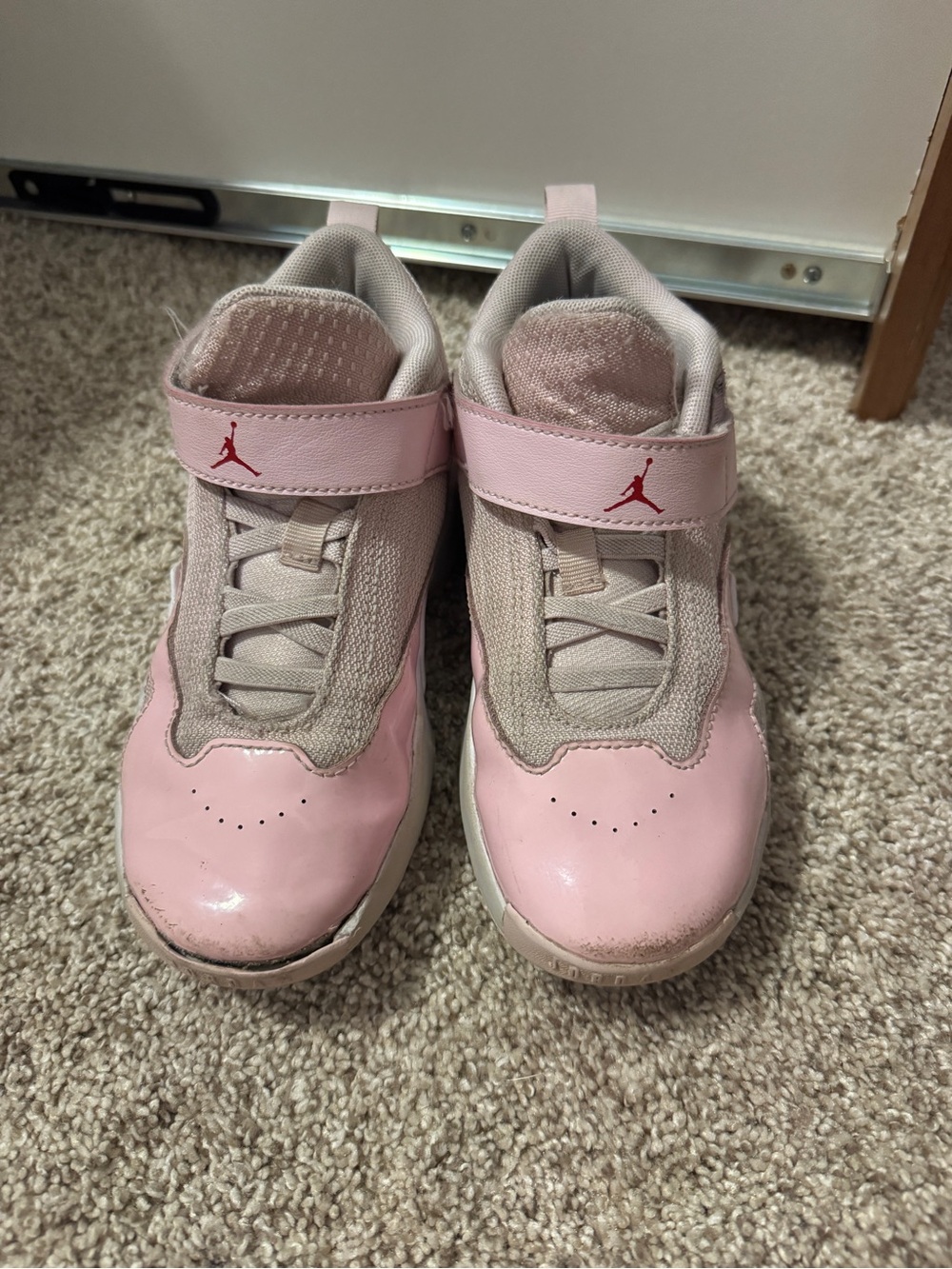 Jordan Kids Pink Strap Sneakers
